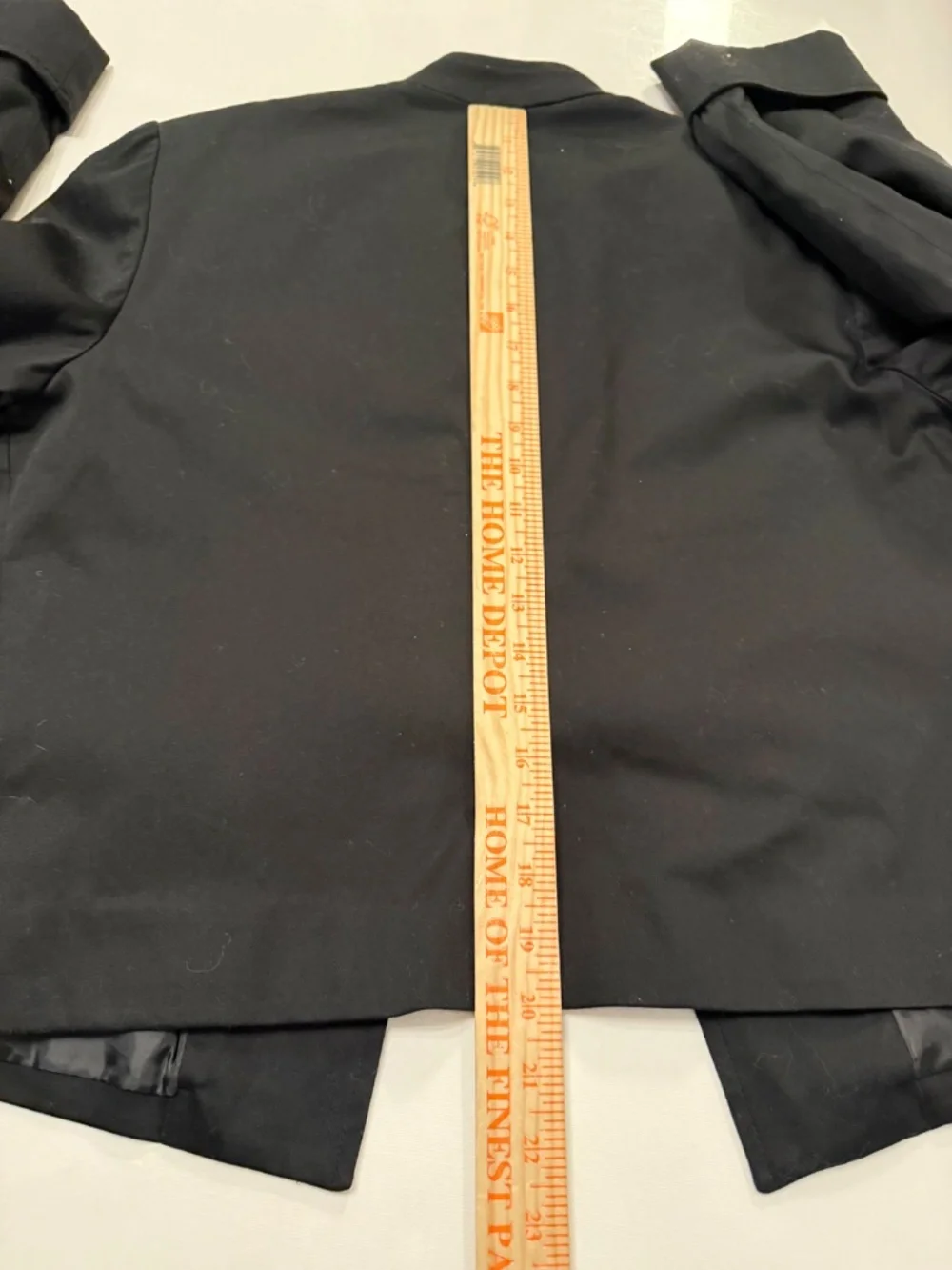 NWT‎ Chico's size 1 Open Front Cotton Moto Blazer Jacket black office